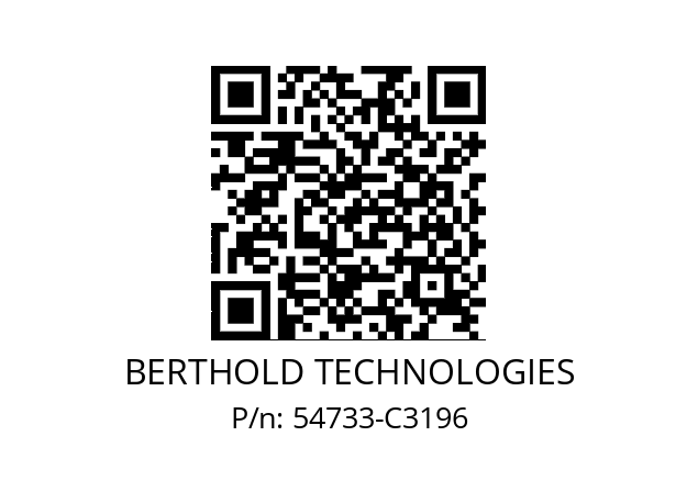   BERTHOLD TECHNOLOGIES 54733-C3196