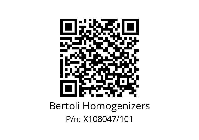   Bertoli Homogenizers Х108047/101