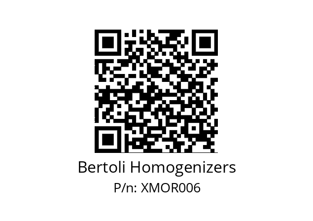   Bertoli Homogenizers XMOR006