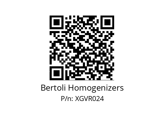   Bertoli Homogenizers XGVR024