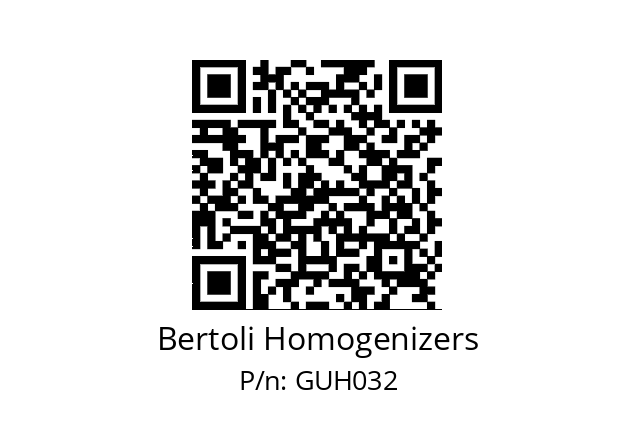   Bertoli Homogenizers GUH032