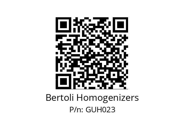   Bertoli Homogenizers GUH023