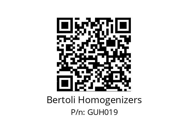   Bertoli Homogenizers GUH019