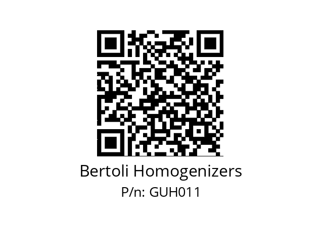   Bertoli Homogenizers GUH011