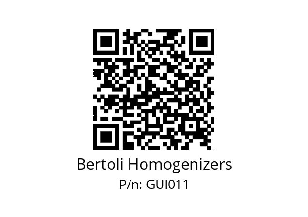   Bertoli Homogenizers GUI011