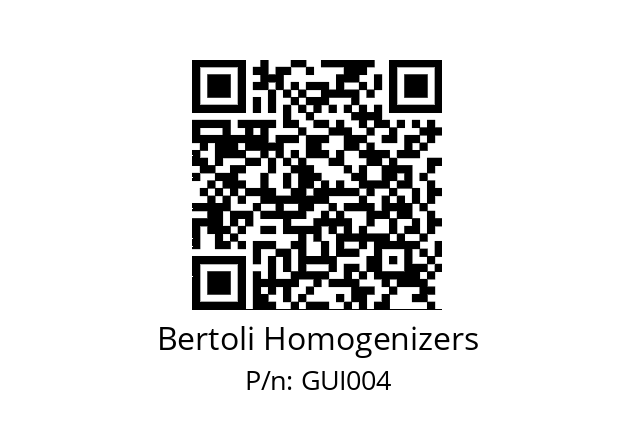   Bertoli Homogenizers GUI004