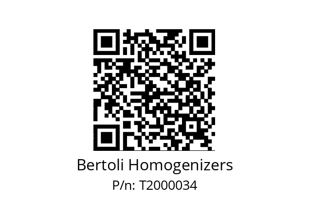   Bertoli Homogenizers T2000034