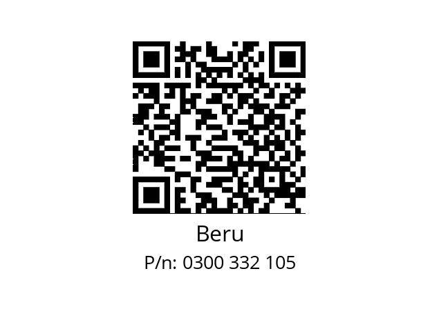   Beru 0300 332 105