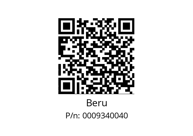   Beru 0009340040