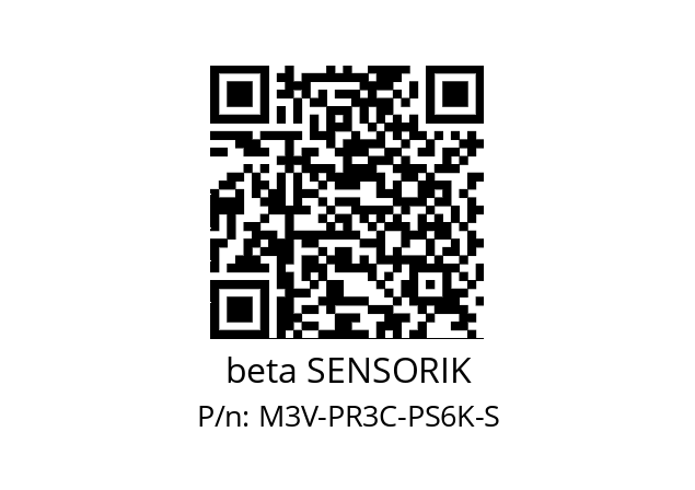   beta SENSORIK M3V-PR3C-PS6K-S