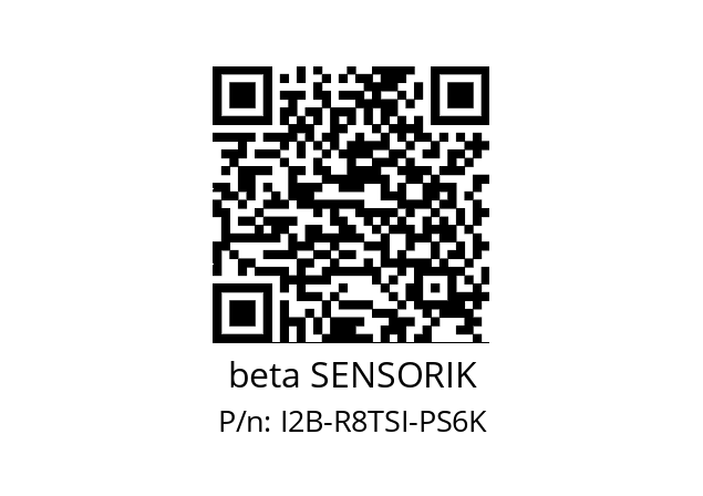   beta SENSORIK I2B-R8TSI-PS6K