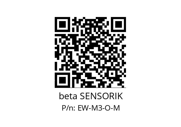   beta SENSORIK EW-M3-O-M