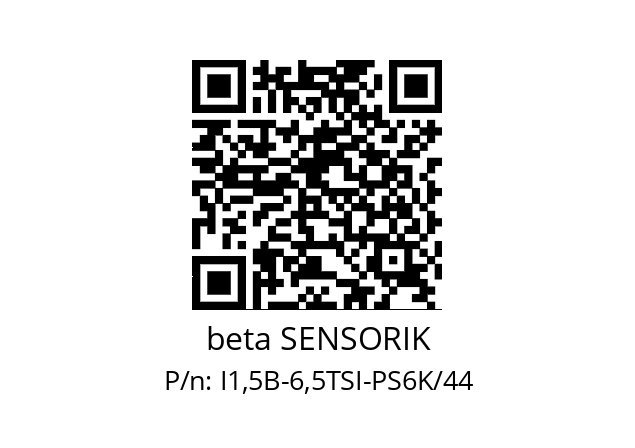   beta SENSORIK I1,5B-6,5TSI-PS6K/44