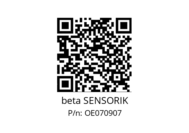   beta SENSORIK OE070907