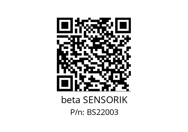   beta SENSORIK BS22003