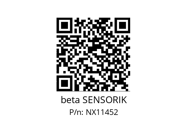   beta SENSORIK NX11452