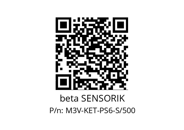   beta SENSORIK M3V-KET-PS6-S/500