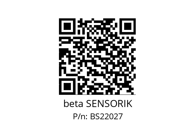   beta SENSORIK BS22027