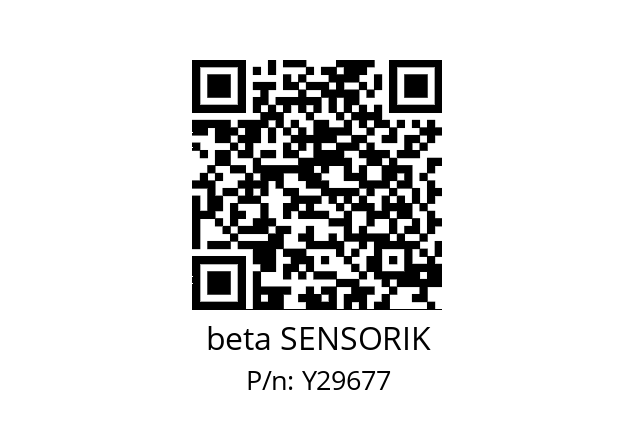   beta SENSORIK Y29677