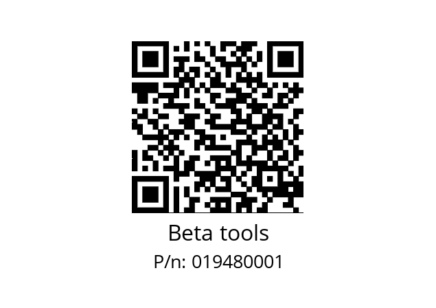   Beta tools 019480001