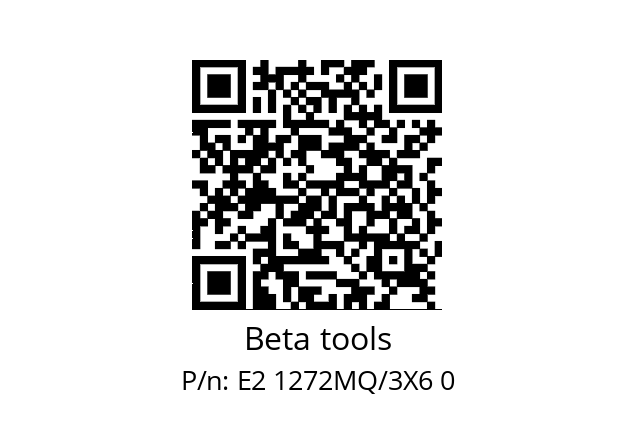   Beta tools E2 1272MQ/3X6 0