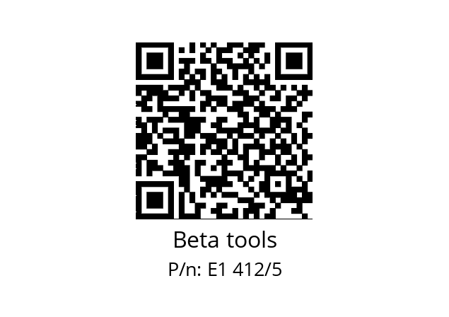   Beta tools E1 412/5