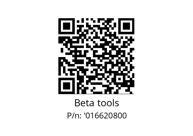   Beta tools '016620800