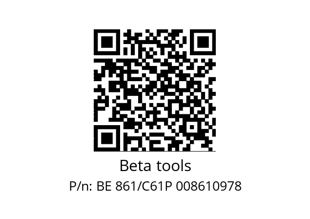   Beta tools BE 861/C61P 008610978