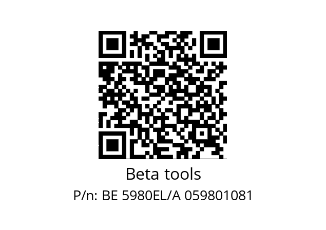   Beta tools BE 5980EL/A 059801081