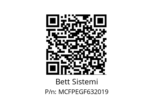   Bett Sistemi MCFPEGF632019