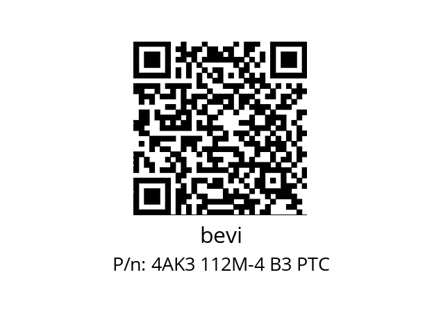   bevi 4AK3 112M-4 B3 PTC