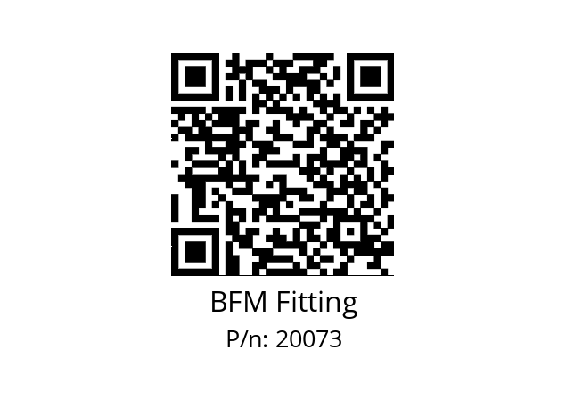   BFM Fitting 20073