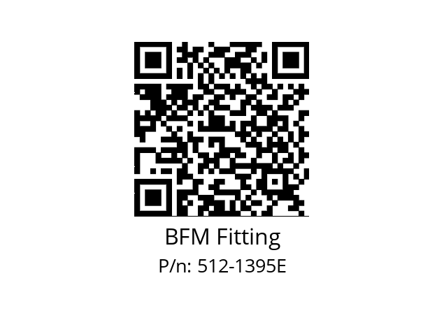   BFM Fitting 512-1395E