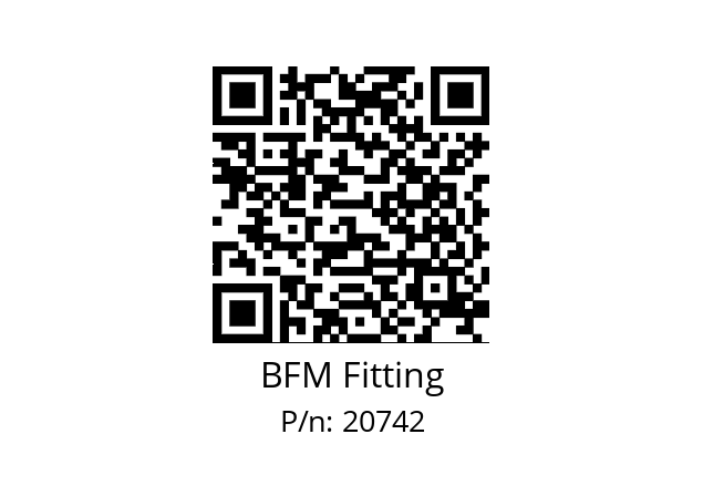   BFM Fitting 20742