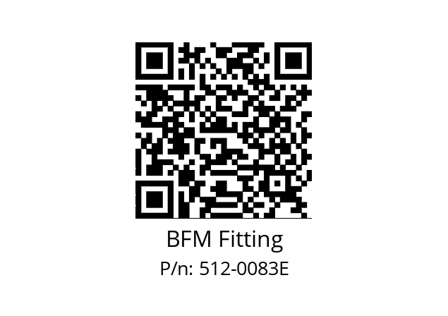   BFM Fitting 512-0083E