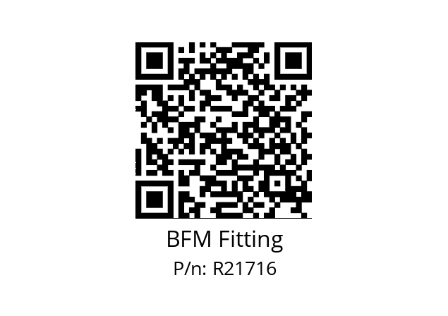   BFM Fitting R21716