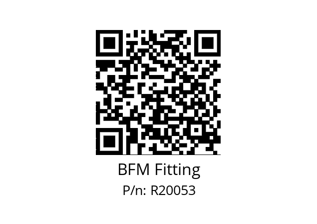   BFM Fitting R20053