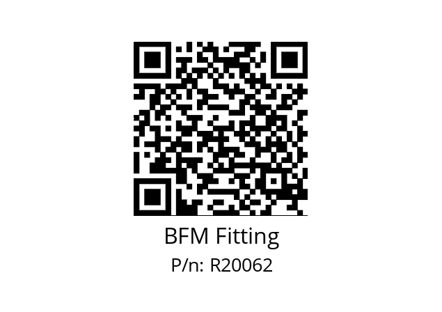   BFM Fitting R20062