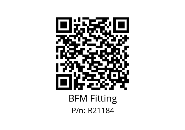   BFM Fitting R21184