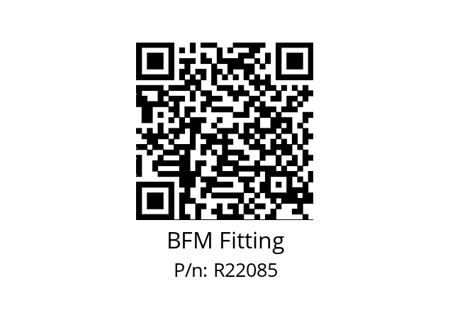   BFM Fitting R22085