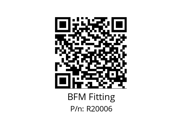   BFM Fitting R20006