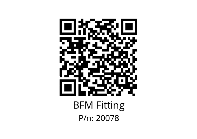   BFM Fitting 20078