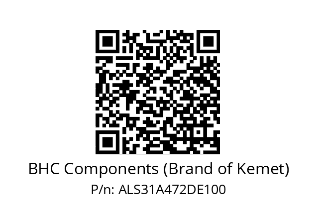   BHC Components (Brand of Kemet) ALS31A472DE100