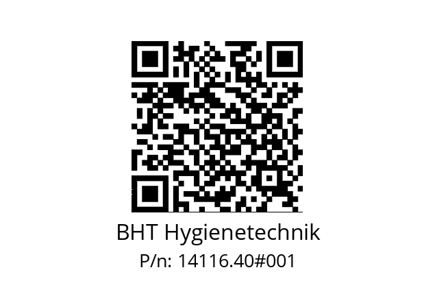   BHT Hygienetechnik 14116.40#001