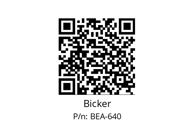   Bicker BEA-640