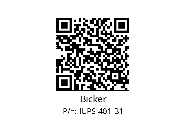   Bicker IUPS-401-B1