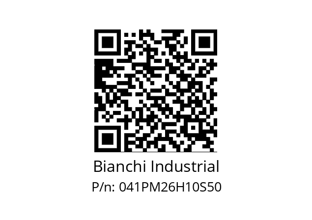   Bianchi Industrial 041PM26H10S50