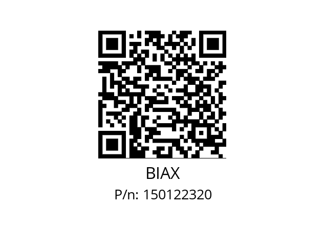   BIAX 150122320