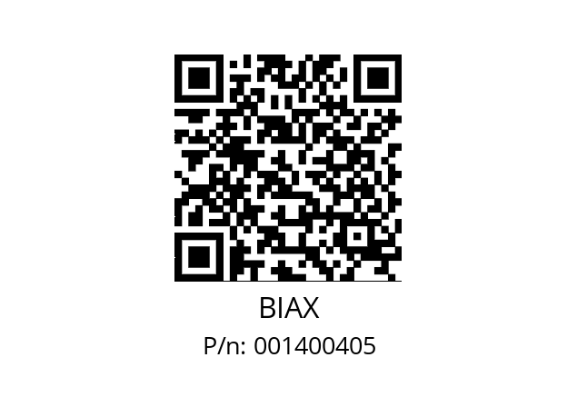   BIAX 001400405