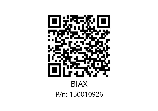   BIAX 150010926